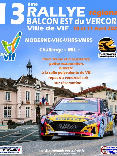 Rallye des Balcons Est du Vercors - Ville de VIF